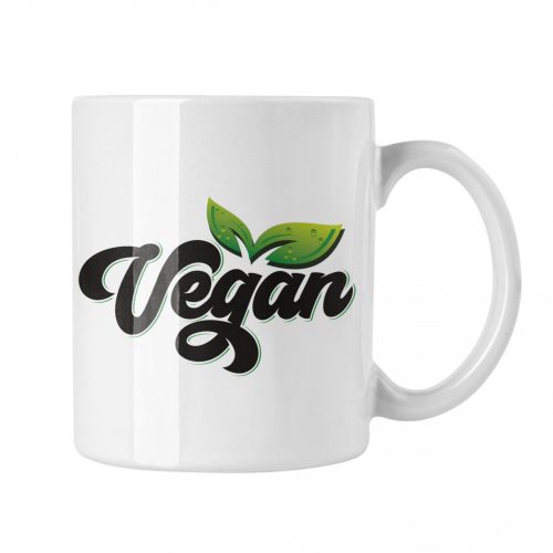 Színes Vegan logó - Fehér Bögre