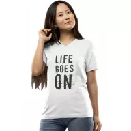 Life goes on - Női V-Nyakú Póló