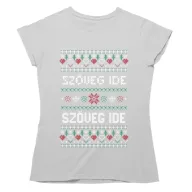 Egyedi szöveges szíves minta - Női Póló