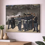 Édouard Manet - Miksa császár kivégzése vászonkép