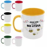   Bee-utiful Anya és méhecskéi (Személyre szabható) - Színes Bögre