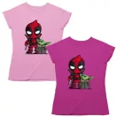 Deadpool és Baby Yoda - Karácsonyi Női Póló