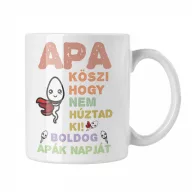 Köszi apa, hogy nem húztad ki - Fehér Bögre