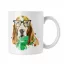Basset Hound vízfestmény - Fehér Bögre