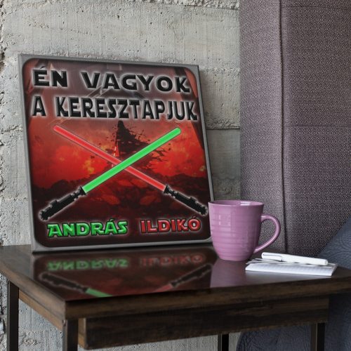 Én vagyok a keresztapjuk - Star Wars Vászonkép (Személyre szabható)