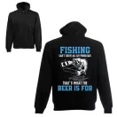 Fishing can't solve all my problem - Unisex Zipzáros Pulóver