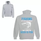 Fishing can't solve all my problem - Unisex Zipzáros Pulóver