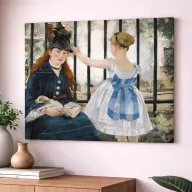 Édouard Manet - A vasút vászonkép
