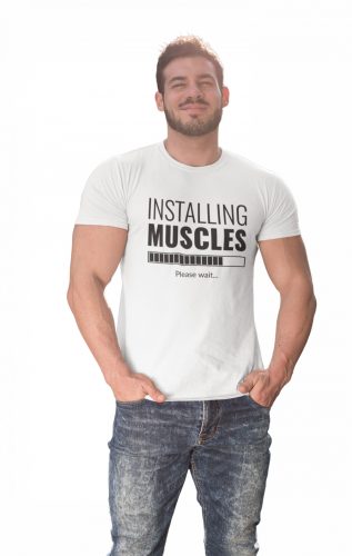 Installing muscles - GYM Fitness Férfi Póló