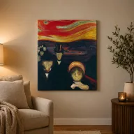 Edvard Munch - Szorongás vászonkép
