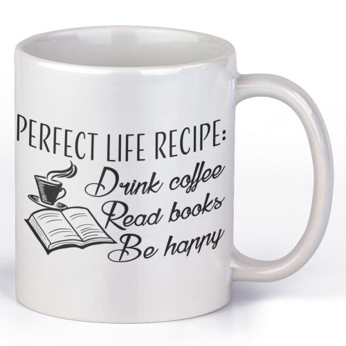 Drink coffe, Read Books, Be Happy - Kávés Bögre