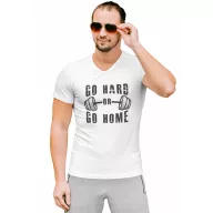 Go hard or go home - Férfi V Nyakú Póló
