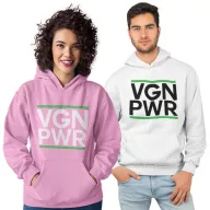 Vegan Power - Unisex Kapucnis Pulóver