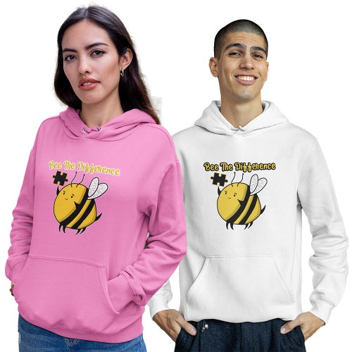 Bee the difference - Unisex Kapucnis Pulóver