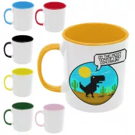 No internet dínó - Színes Bögre