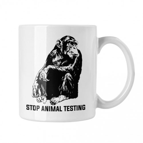 Stop animal testing - Fehér Bögre