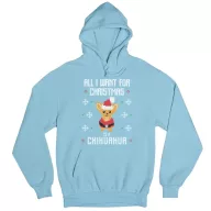   All I want for Christmas is a chihuahua - Unisex Kapucnis Pulóver
