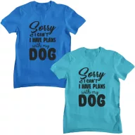 Sorry I can't, I have plans with my dog - Férfi Póló