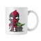 Deadpool és Baby Yoda - Fehér Bögre (2 féle)