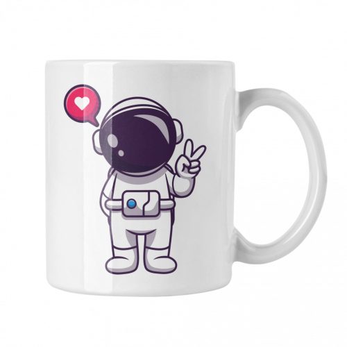 Mini Űrhajós Love - Fehér Bögre