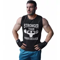Stronger than your excuses - Férfi GYM Fitness Atléta