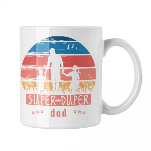 Super Duper Dad - Fehér Bögre