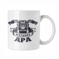 Motoros Apa - Fehér Bögre