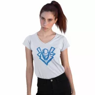 Ninja logó - Női V-Nyakú Póló