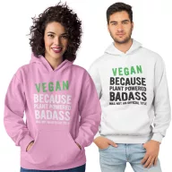 Badass Vegan - Unisex Kapucnis Pulóver