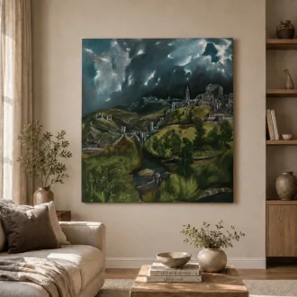 El Greco - Toledo látképe vászonkép