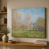 Claude Manet - Tavasz vászonkép