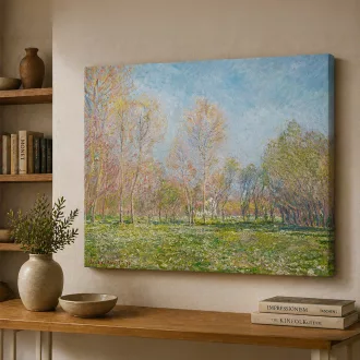 Claude Manet - Tavasz vászonkép