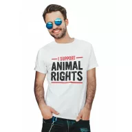 I support animal rights - Férfi Póló