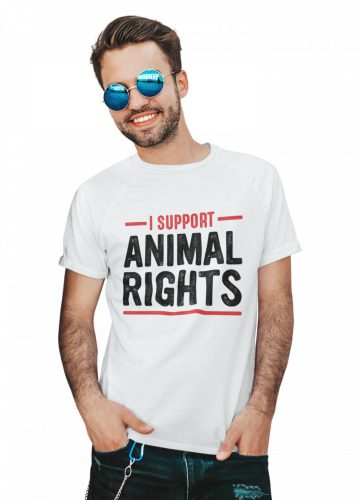 I support animal rights - Férfi Póló