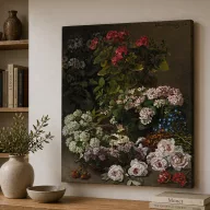 Claude Manet - Csendélet virágokkal vászonkép