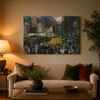 George Wesley Bellows - New York vászonkép