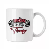 Iron is my Therapy - Fehér Bögre