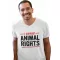 I support animal rights - Férfi V Nyakú Póló