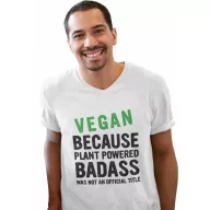 Badass Vegan - Férfi V Nyakú Póló