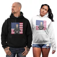 Motoros Donald Trump - Unisex Kapucnis Pulóver