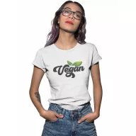 Színes Vegan logó - Női Póló