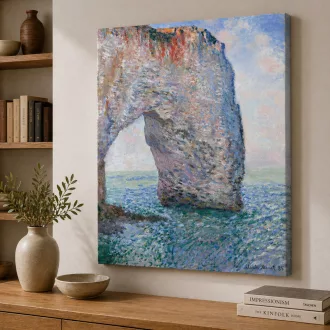 Claude Manet - A Manneporte-szikla Étretat-nál vászonkép