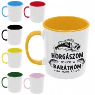 Horgászom mert a barátnőm oda nem követ - Színes Bögre
