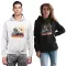 Absztrakt Űrhajós - Unisex Kapucnis Pulóver