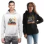 Absztrakt Űrhajós - Unisex Kapucnis Pulóver
