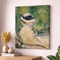 Édouard Manet - Nő kerti székben vászonkép