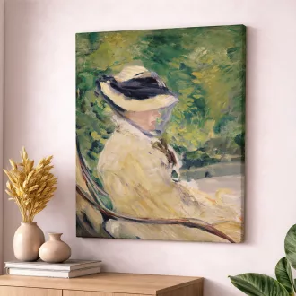 Édouard Manet - Nő kerti székben vászonkép