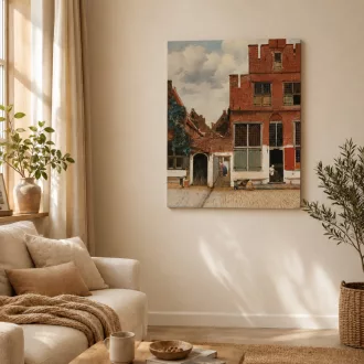 Johannes Vermeer - A kis utca vászonkép