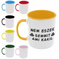 Nem eszek semmit, ami kakil - Színes Bögre