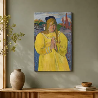 Paul Gauguin - Fiatal keresztény lány vászonkép